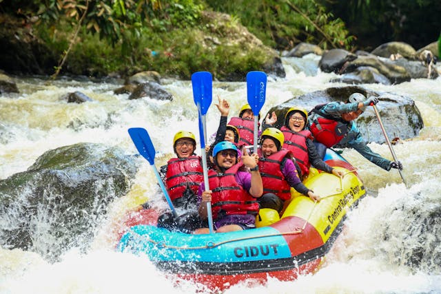 Funny river rafting captions for instagram