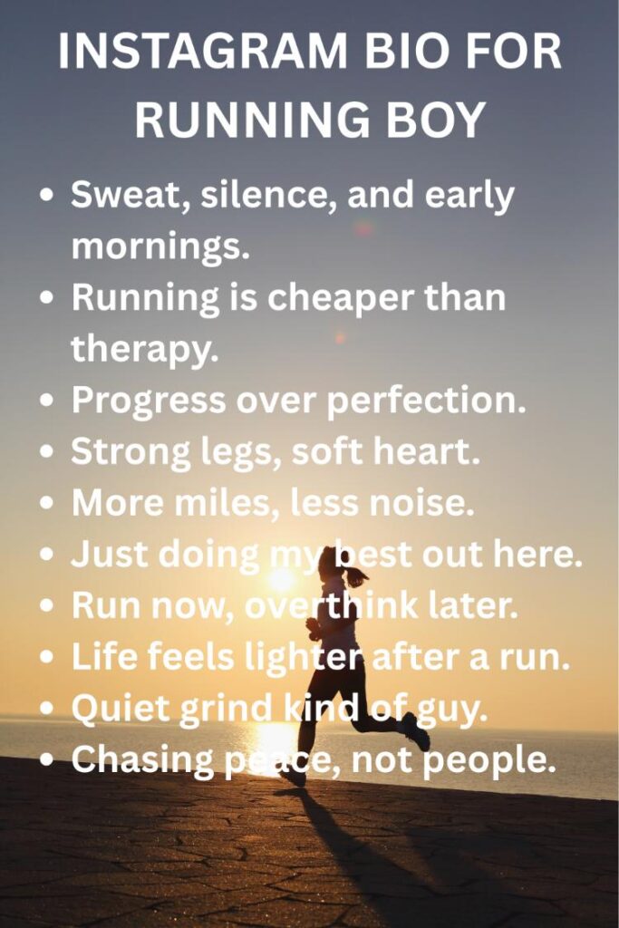Instagram bio for running