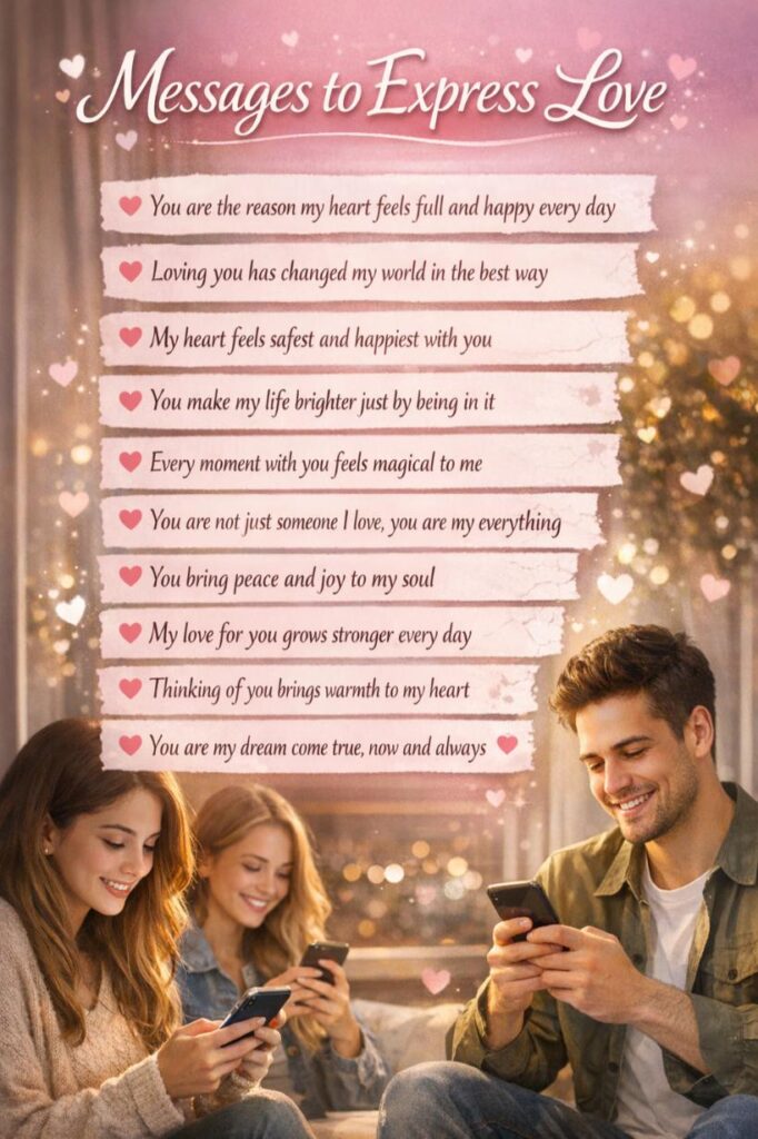 Messages to express love