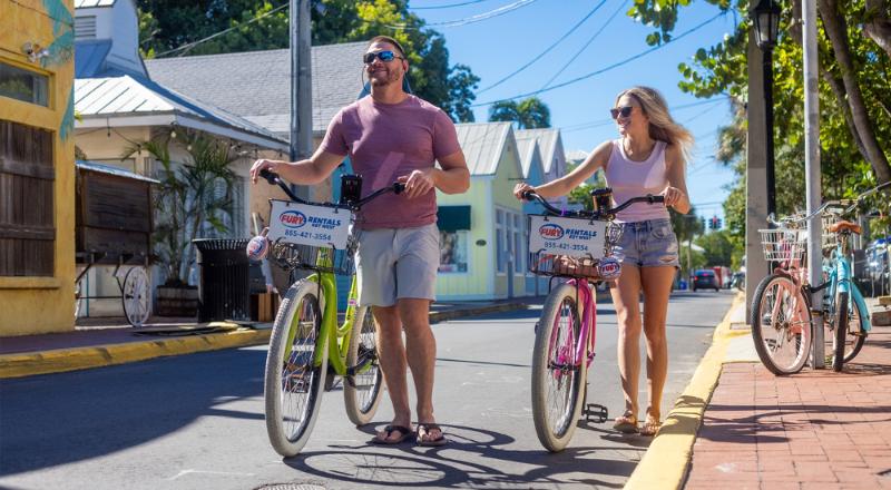 Rent a bike and explore the island