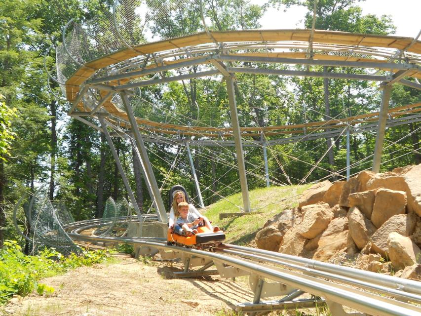 Ride the mountain coasters