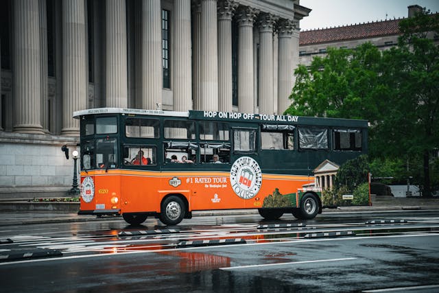 Take a hop on hop off bus tour