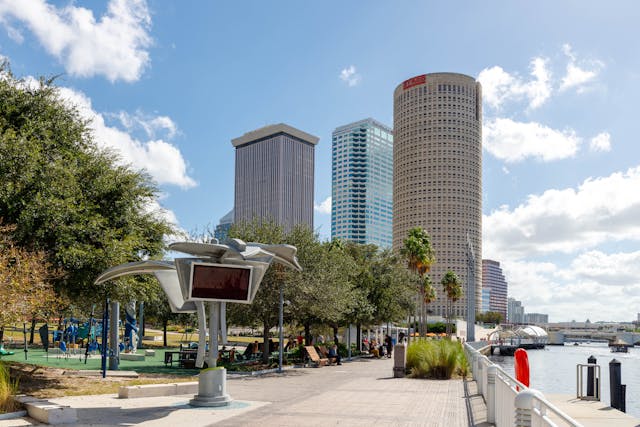 Walk the tampa riverwalk