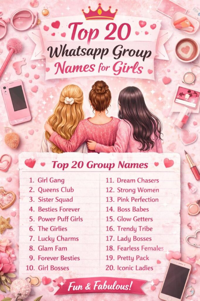 Whatsapp group name ideas for girls