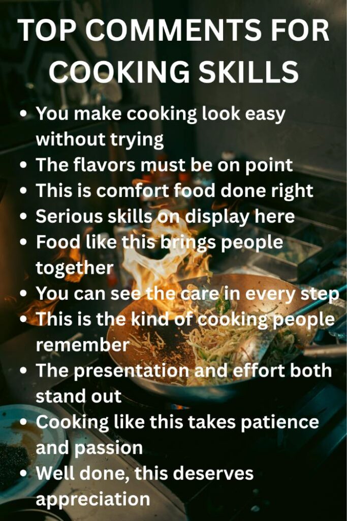 Best cooking comments