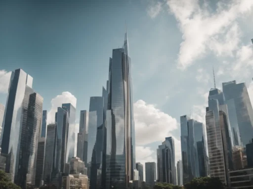 Users 7dd1dc79 7cb9 40c2 b5f8 d0e040fa311b generations b5e051d7 f401 4f7b 8ea6 6a7c91ae7db8 photoreal a towering cityscape with skyscrapers under the clea 0 A towering cityscape with skyscrapers under the clear sky, symbolizing a bustling real estate market.