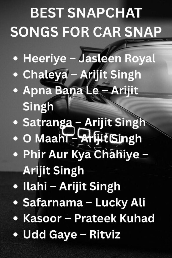 Best snapchat songs for car snap Best snapchat songs for car snap