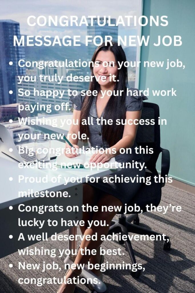 Congratulations message for new job Congratulations message for new job