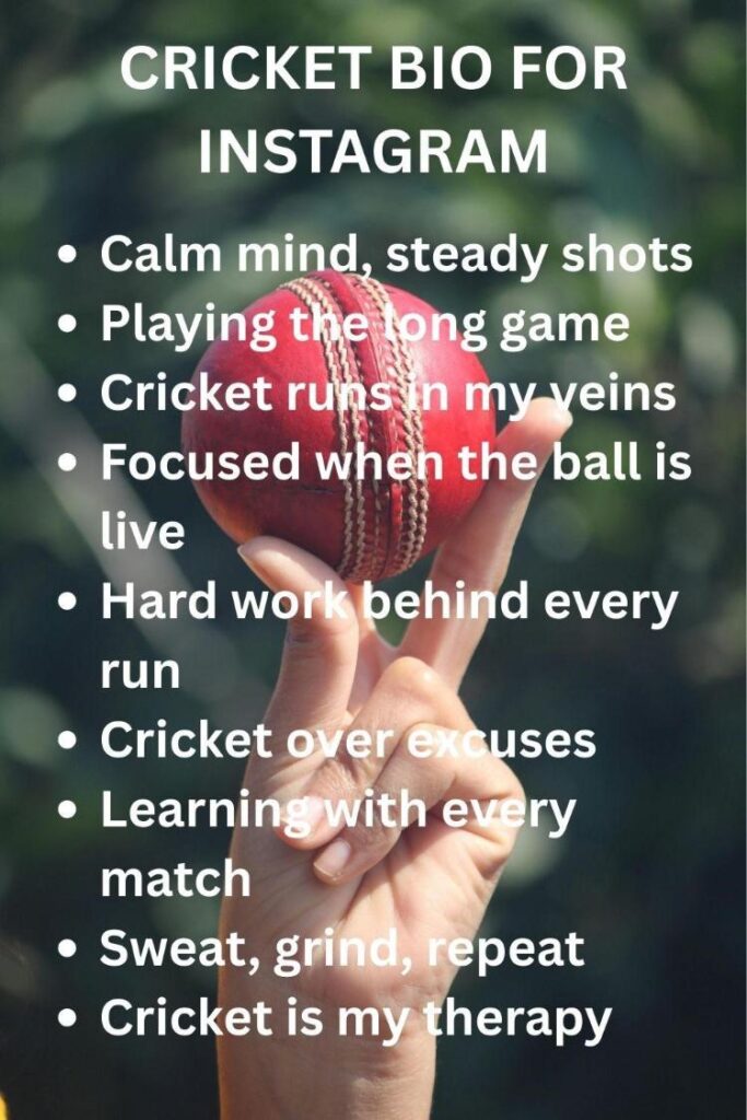 Cricket bios on ig Cricket bios on ig