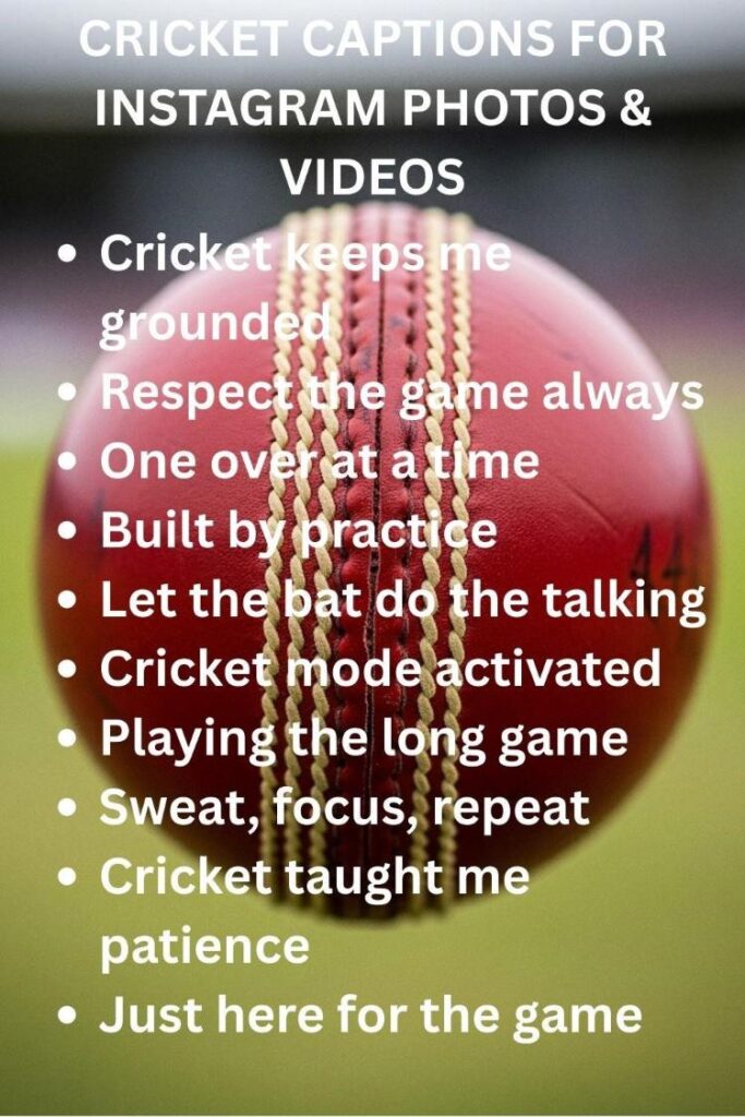 Cricket captions on ig Cricket captions on ig