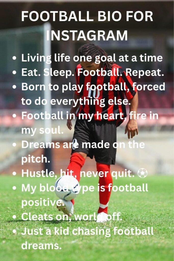 Football bios for ig Football bios for ig