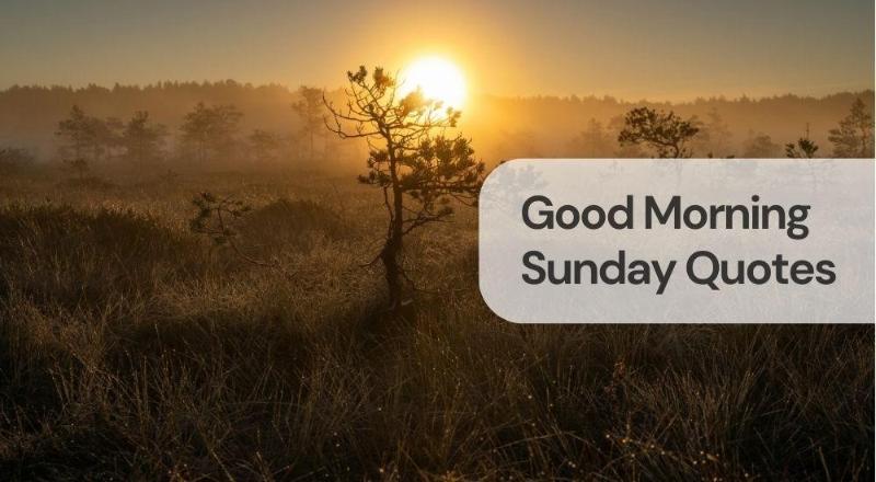 Good morning sunday quotes