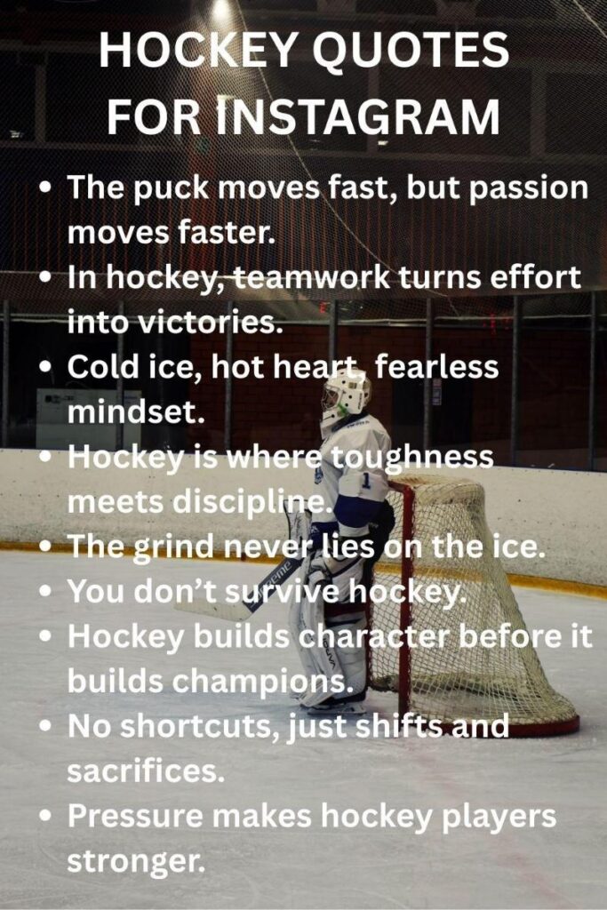 Hockey quotes for ig