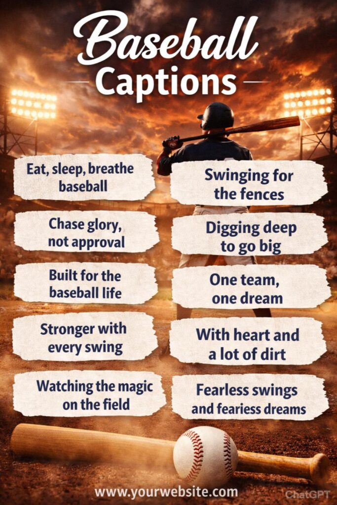 Popular baseball captions Popular baseball captions