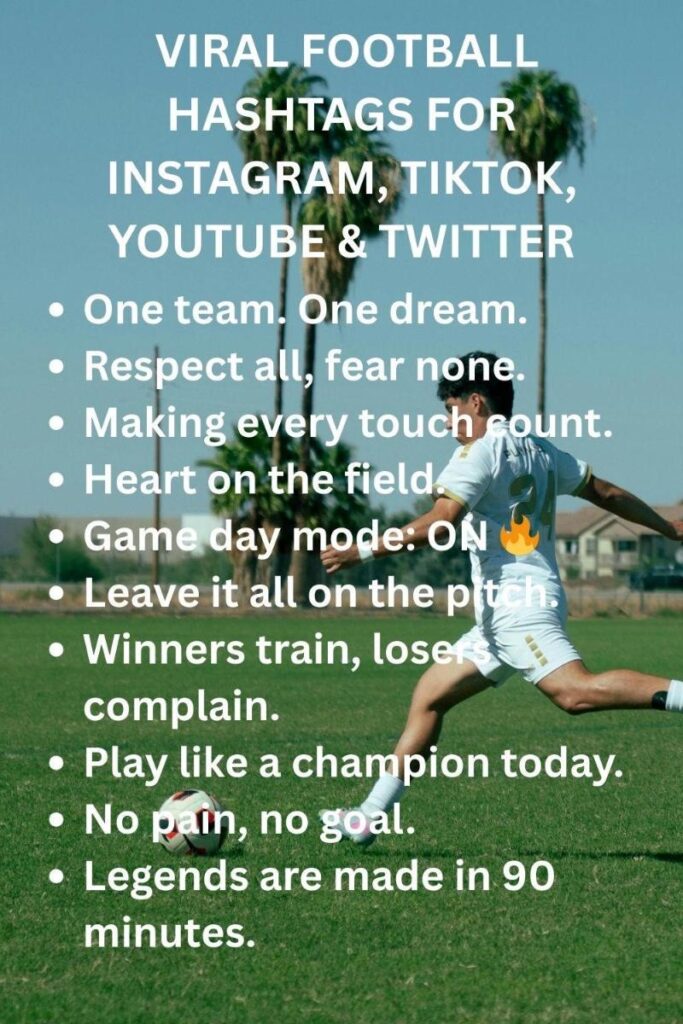 Popular football hashtags