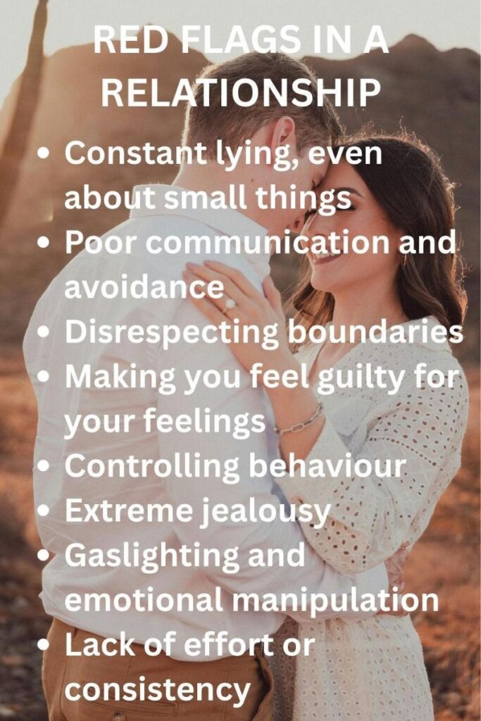 Red flags in a relationship Red flags in a relationship