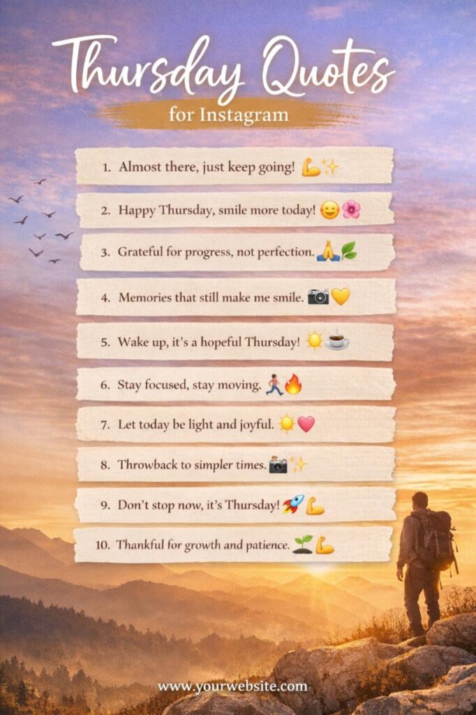 Thursday quotes for instagram