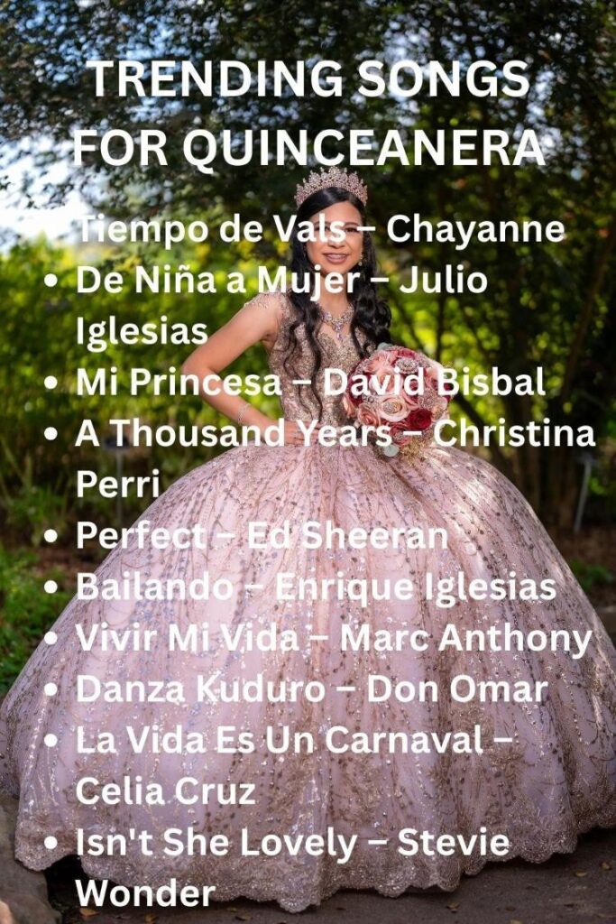 Trending songs for quinceanera Trending songs for quinceañera