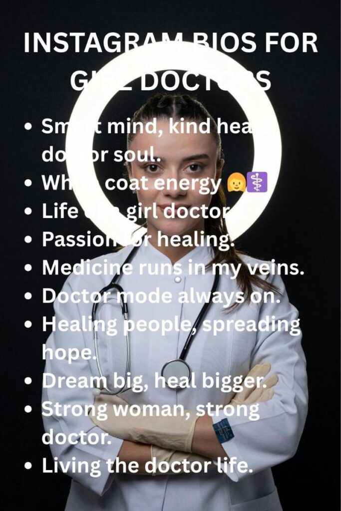 Bio ideas for female doctors
