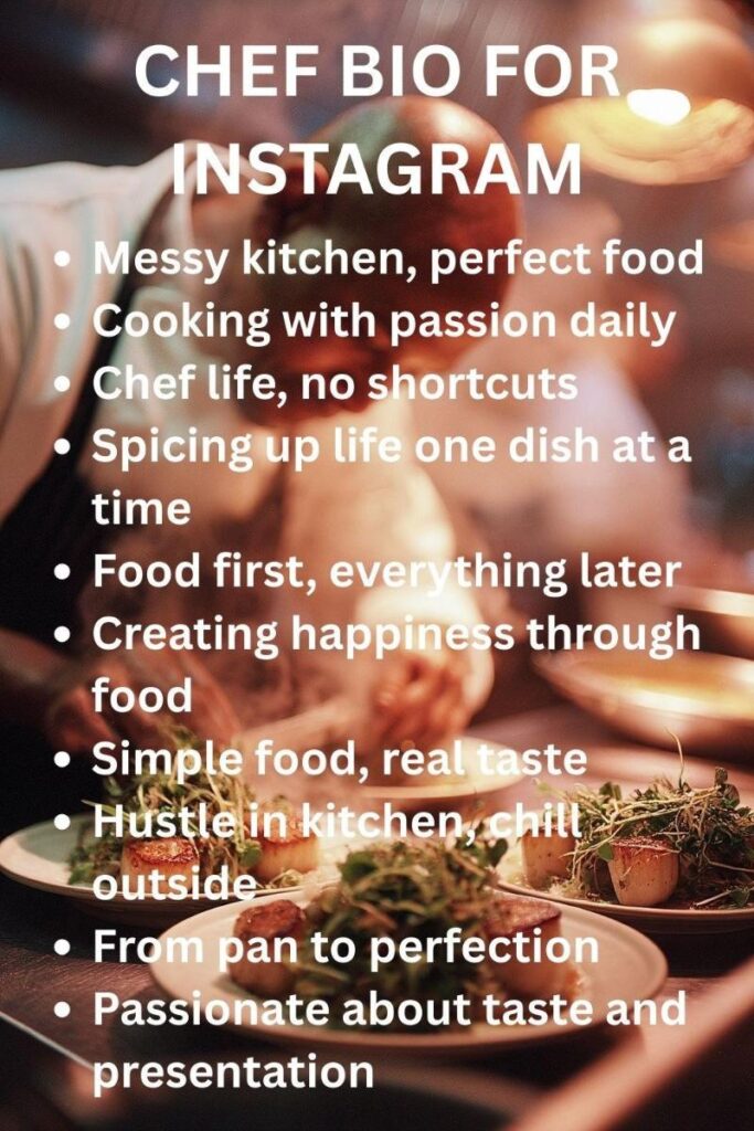 Chef bio ideas