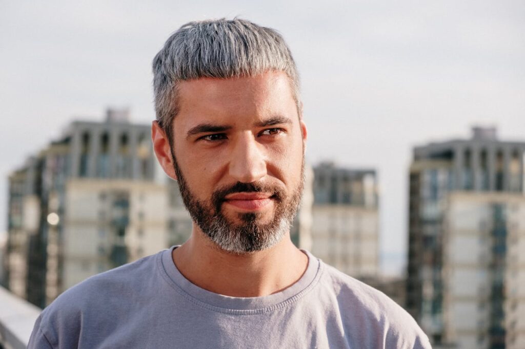 Gray hair in photo Gray hair in photo