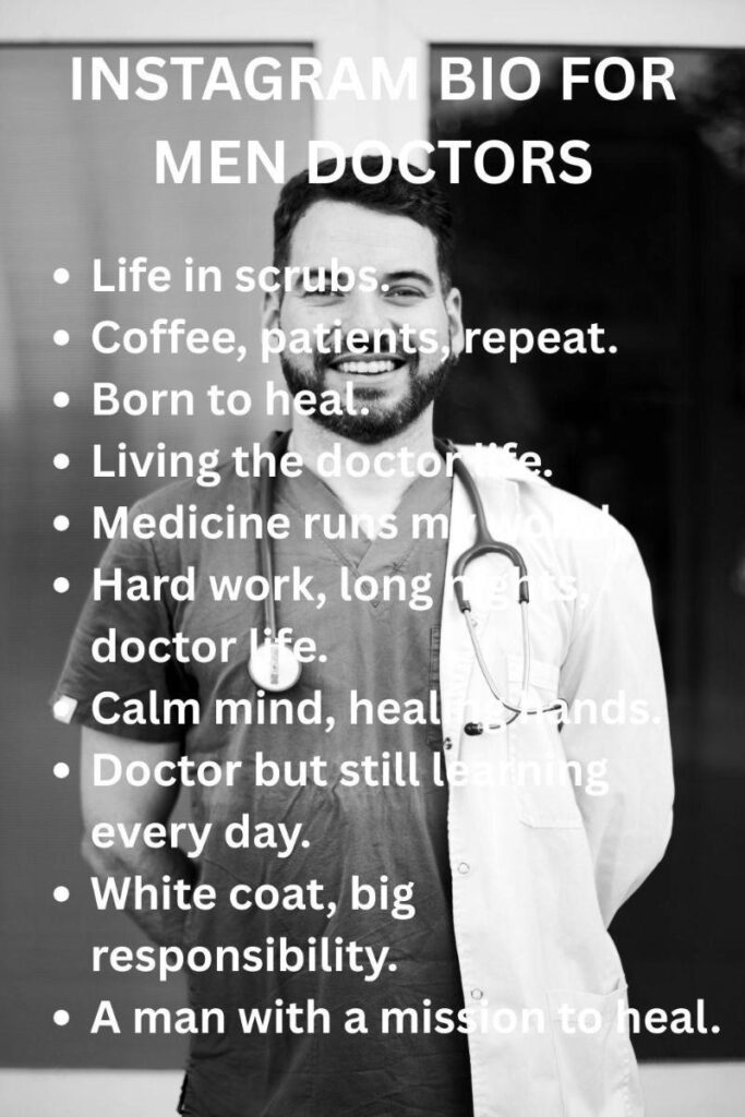 Ig bio ideas for men doctors
