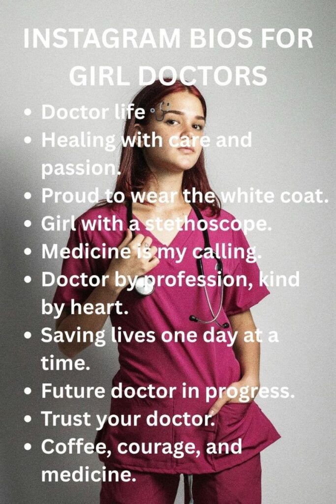 Ig bio for girl doctors