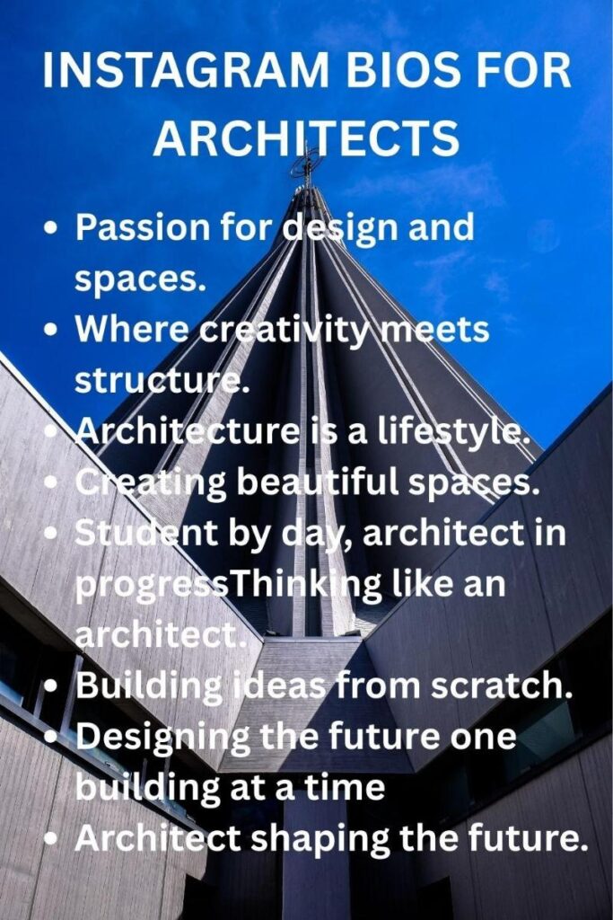 Ig bios for architecture firm Ig bios for architecture firm