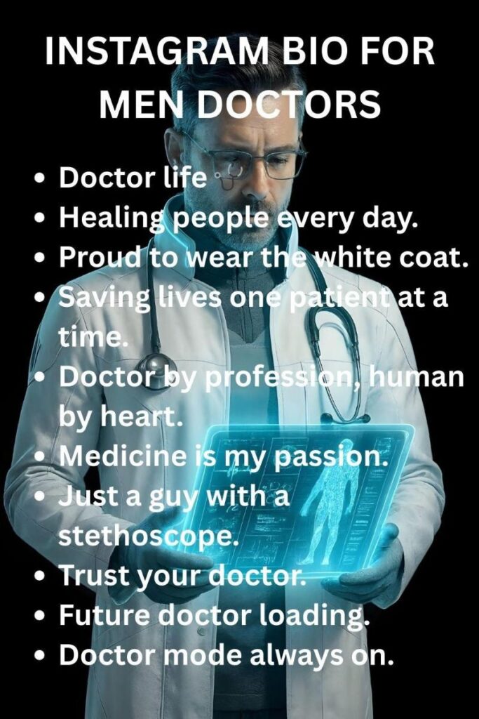 Ig bios for men doctors