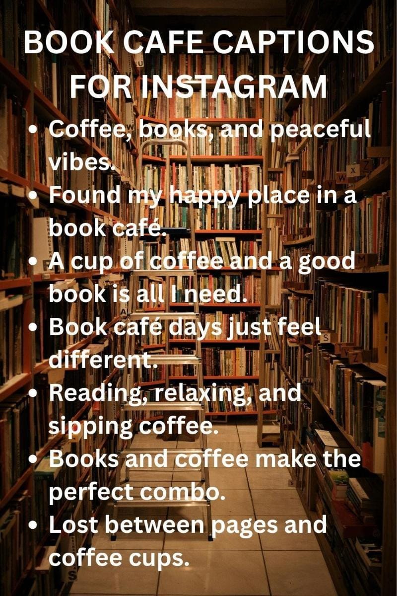Ig Posts Books 50+ Perfect & Aesthetic Instagram Captions for Book Cafe Posts ...