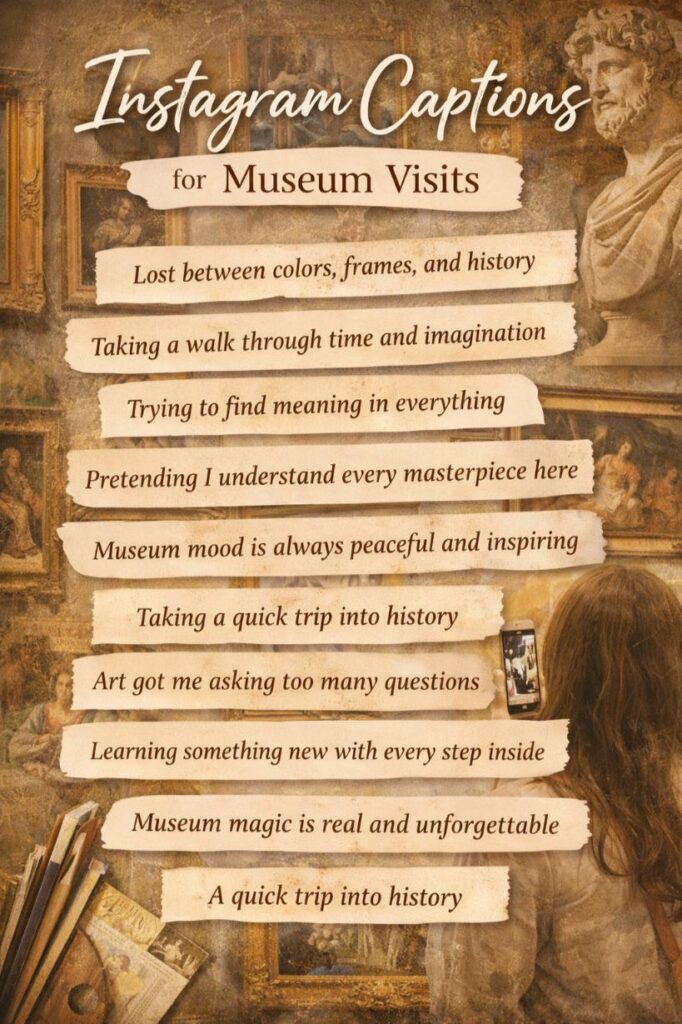 Ig captions for museum visits