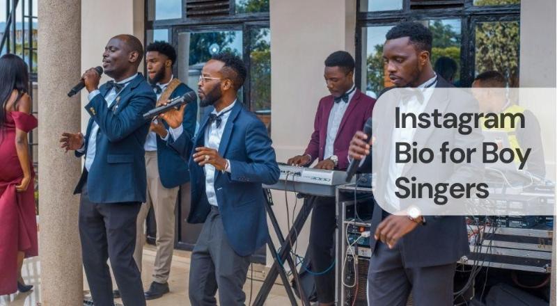 Instagram bio for boy singers Instagram bio for boy singers