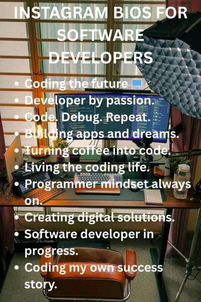 Instagram bios for software developers