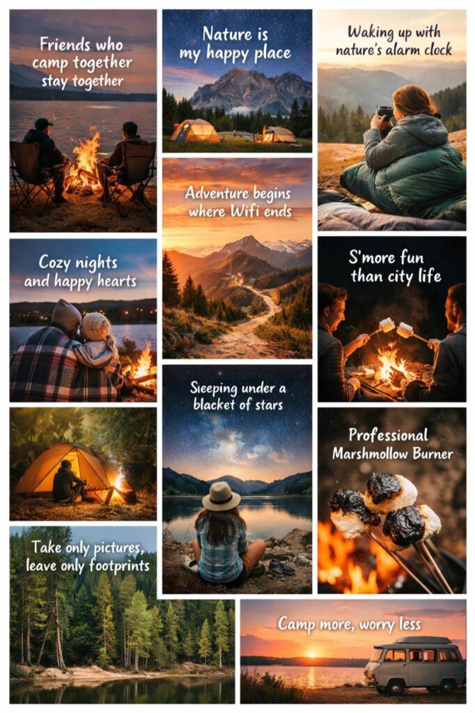 Instagram camping captions