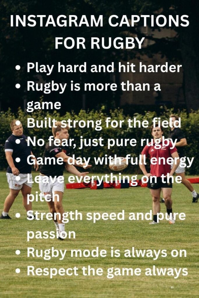 Instagram captions for rugby