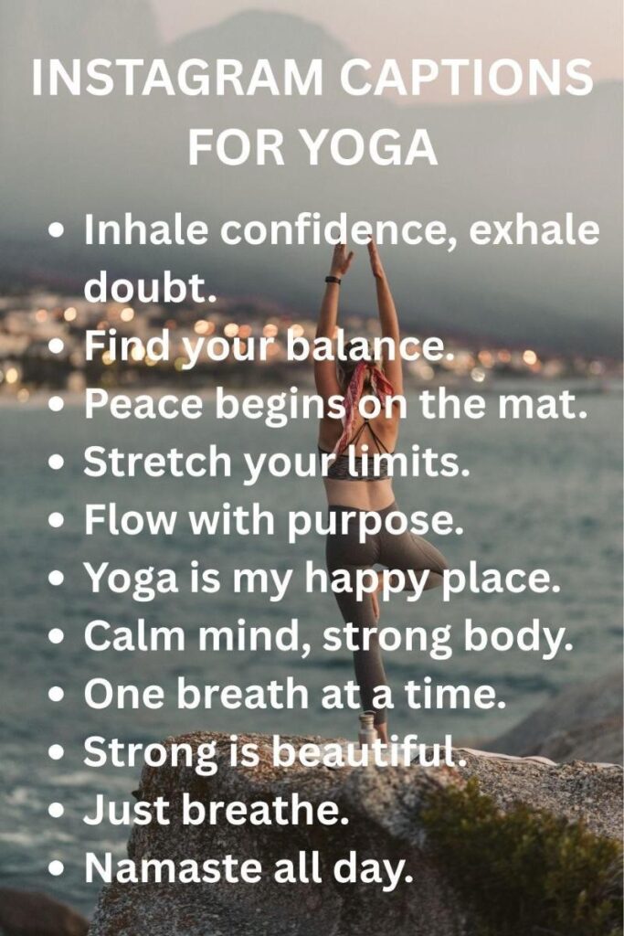 Instagram captions for yoga poses