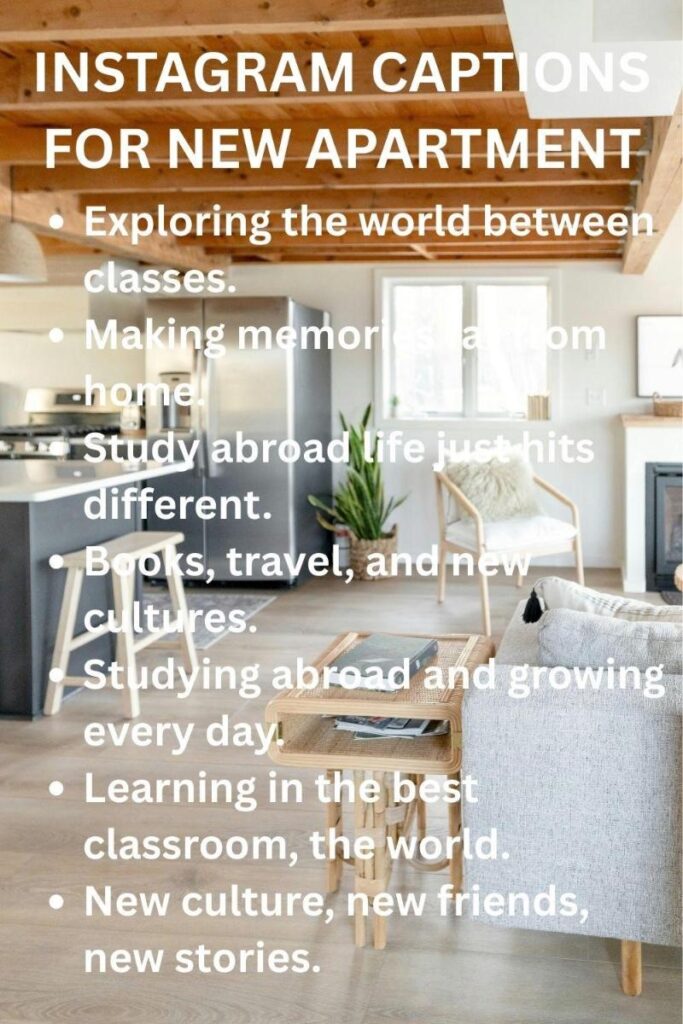 New apartment captions