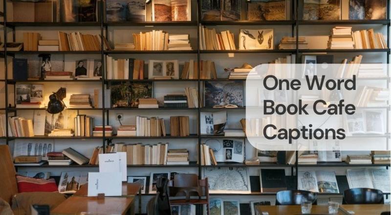 One word book cafe captions