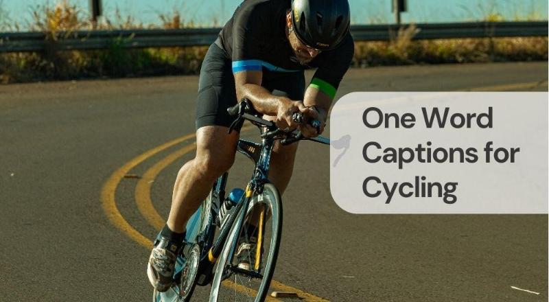 One word captions for cycling One word captions for cycling