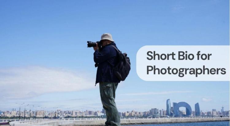 Short bio for photographers