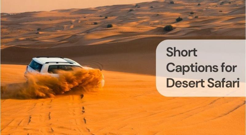 Short captions for desert safari
