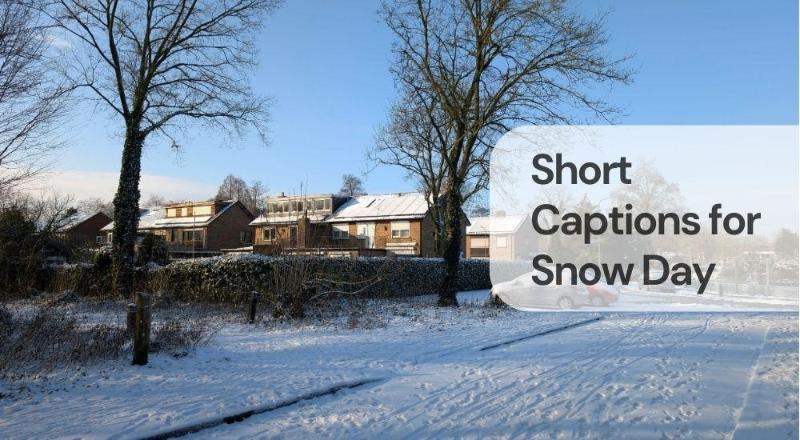 Short captions for snow day