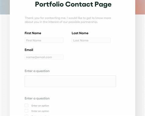Simple contact and next step