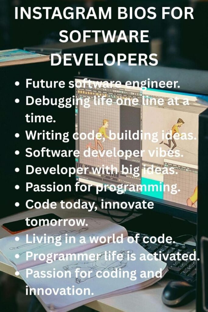 Software developers bio ideas for instagram for boys