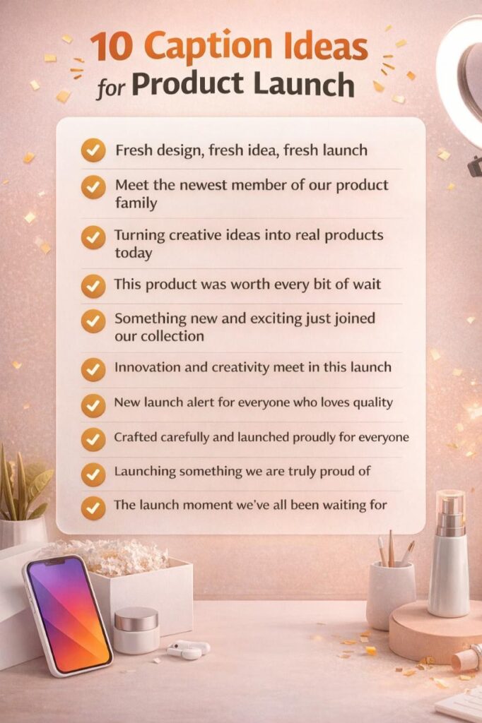 Top caption ideas for product launch Top caption ideas for product launch