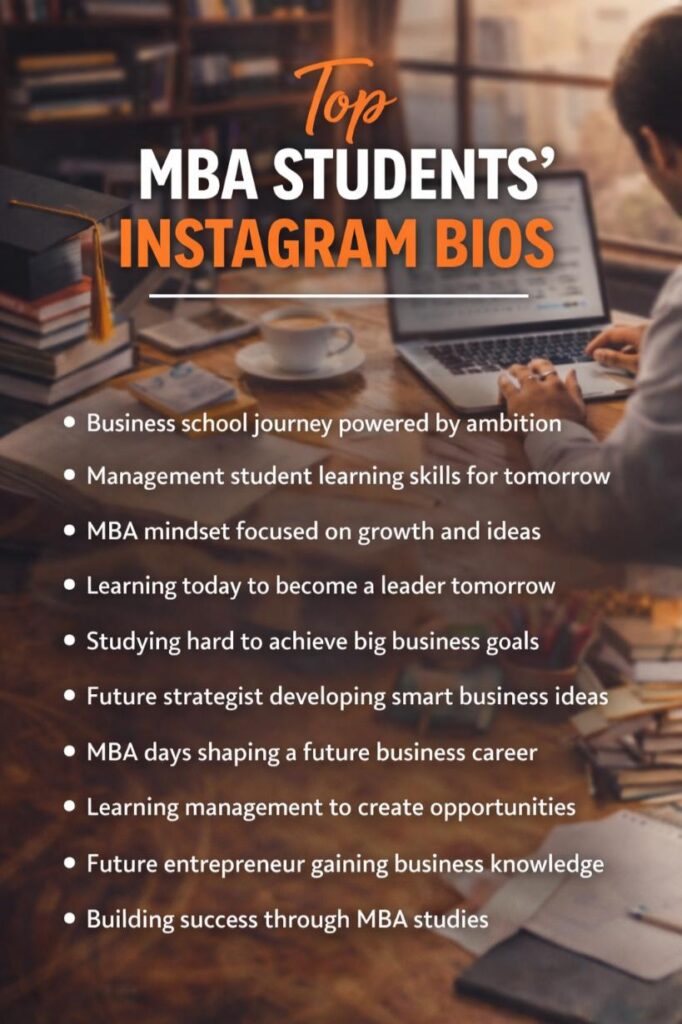 Top mba students bios for instagram