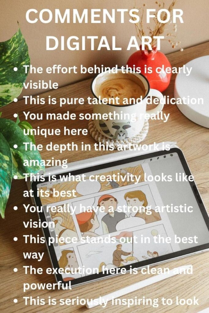 Comments for digital arts