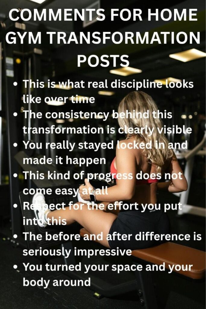 Comments for home gym transformation posts