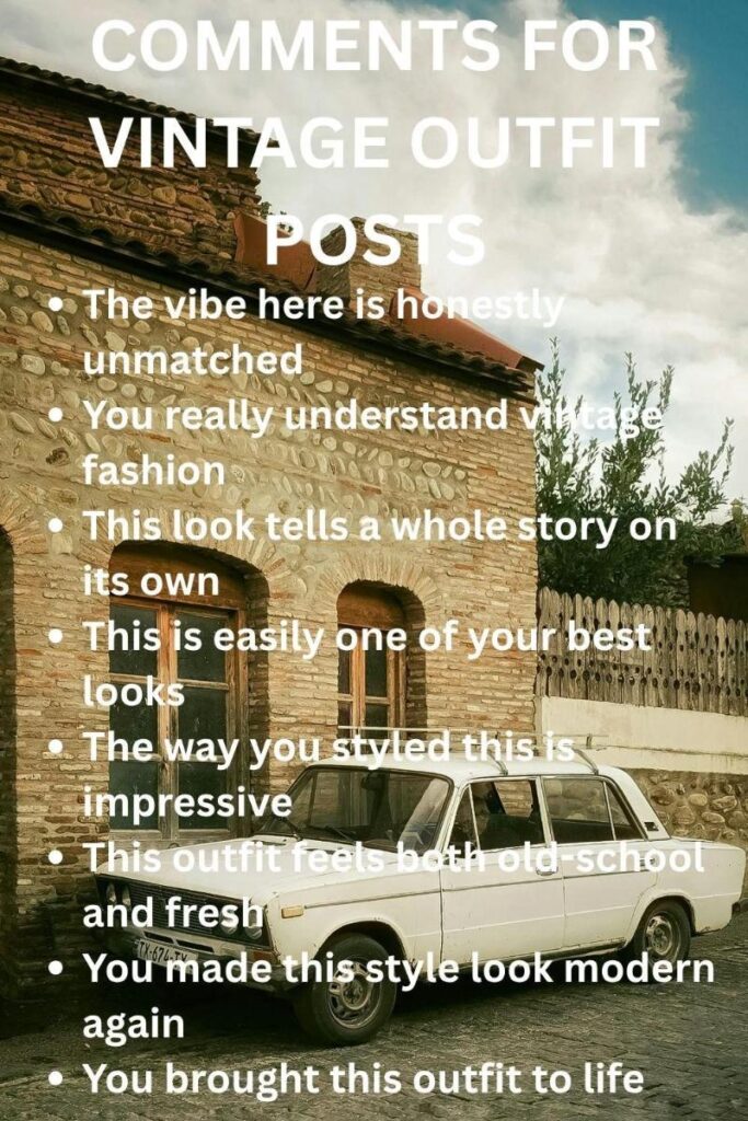 Comments for vintage outfit