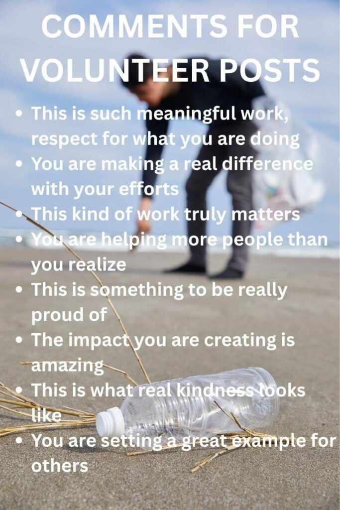 Comments for volunteer posts